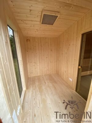Moderne badstue utendørs sauna hytte (17)