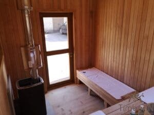 Moderne badstue utendørs sauna hytte mini (13)