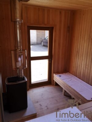 Moderne badstue utendørs sauna hytte mini (14)
