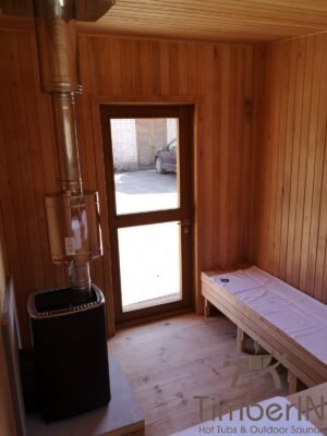 Moderne badstue utendørs sauna hytte mini (15)