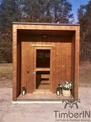 Moderne badstue utendørs sauna hytte mini (17)