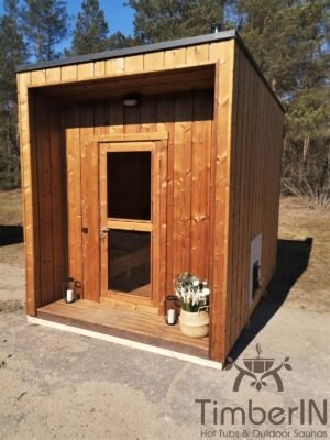 Moderne badstue utendørs sauna hytte mini (31)