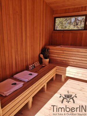 Moderne badstue utendørs sauna hytte mini (36)