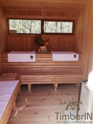 Moderne badstue utendørs sauna hytte mini (4)