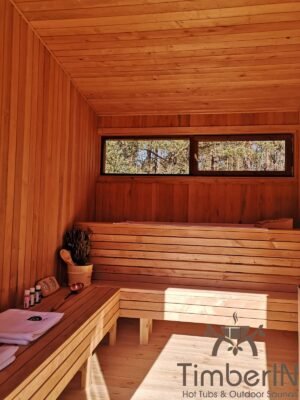 Moderne badstue utendørs sauna hytte mini (49)