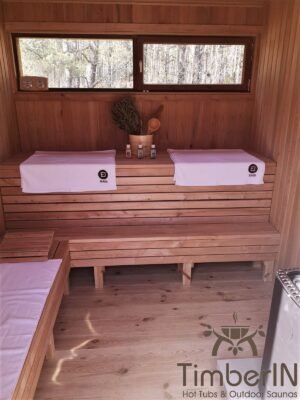 Moderne badstue utendørs sauna hytte mini (5)