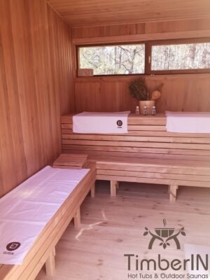 Moderne badstue utendørs sauna hytte mini (8)