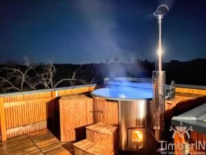 Vedfyring badestamp med bobler – TimberIN Rojal (6)