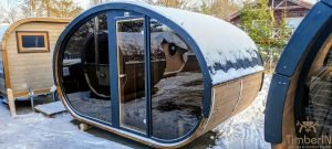 Oval utendørs sauna badstue Hobbit (14)