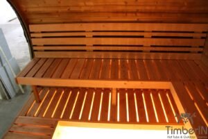 Oval utendørs sauna badstue Hobbit (2)