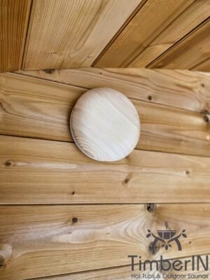 Oval utendørs sauna badstue Hobbit (3)