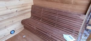 Oval utendørs sauna badstue Hobbit (5)