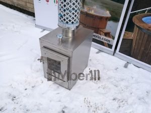 Ekstern rustfritt stål ovn for badestamper [rektangulær modell] (19)