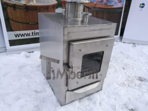 Ekstern rustfritt stål ovn for badestamper [rektangulær modell] (22)