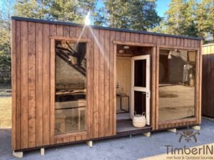 Moderne badstue utendørs sauna hytte (2)