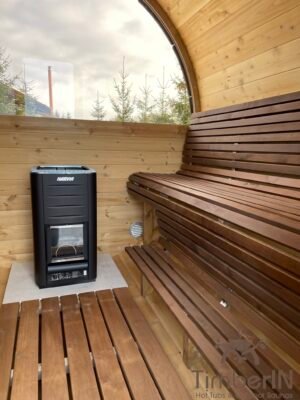 Utendørs badstuer sauna tønne LUXE (11)