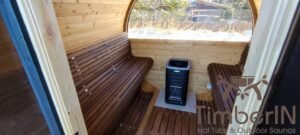 Utendørs badstuer sauna tønne LUXE (2)