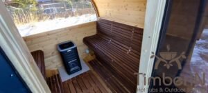 Utendørs badstuer sauna tønne LUXE (3)