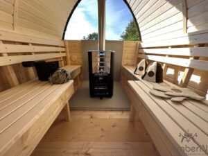 2 i 1 Igloo sauna med glassfiberbadestamp (4)